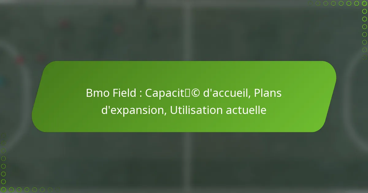 Bmo Field : Capacité d’accueil, Plans d’expansion, Utilisation actuelle
